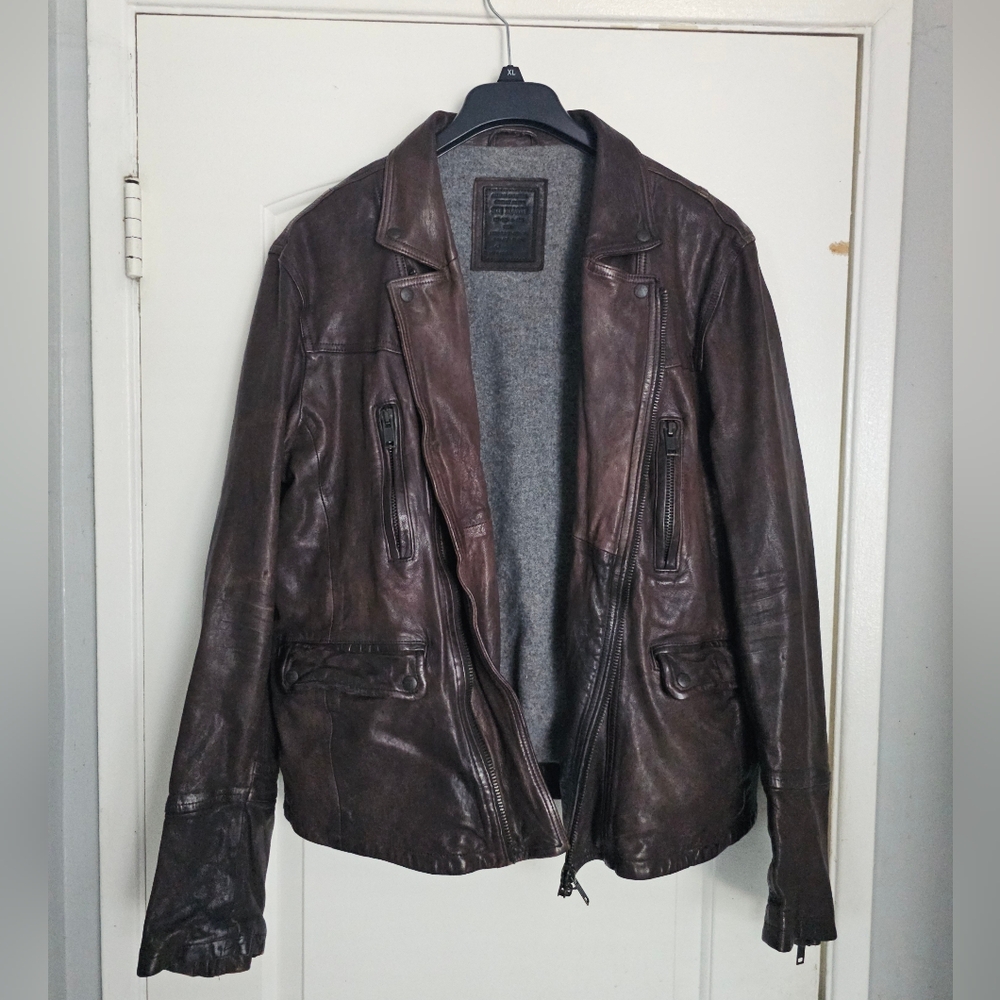 Holy Grail 2011 All Saints Recluse Leather Jacket XL
